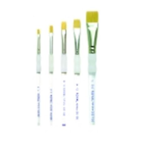 ROYAL BRUSH Royal Brush Soft Grip Bottom Flat Golden Taklon Fiber Paint Brush Set; Set - 5 404684